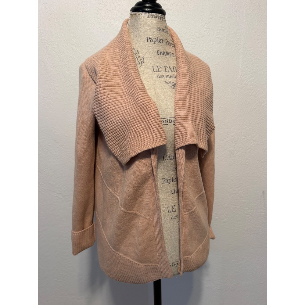 Gap Shawl Collar Open Front Cardigan Cotton Blend Sweater Small Petite